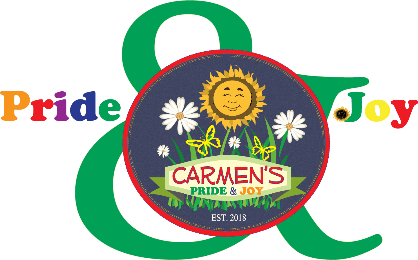 Carmens Pride and Joy Logo on a Transparent Background